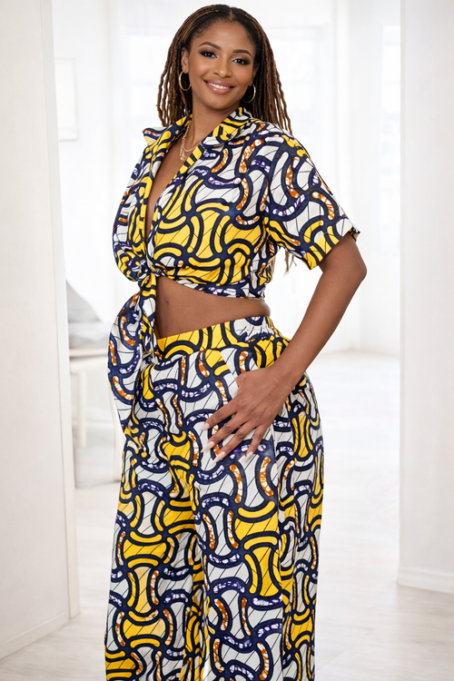 Ensemble Été 100% Coton - Haut & Pantalon