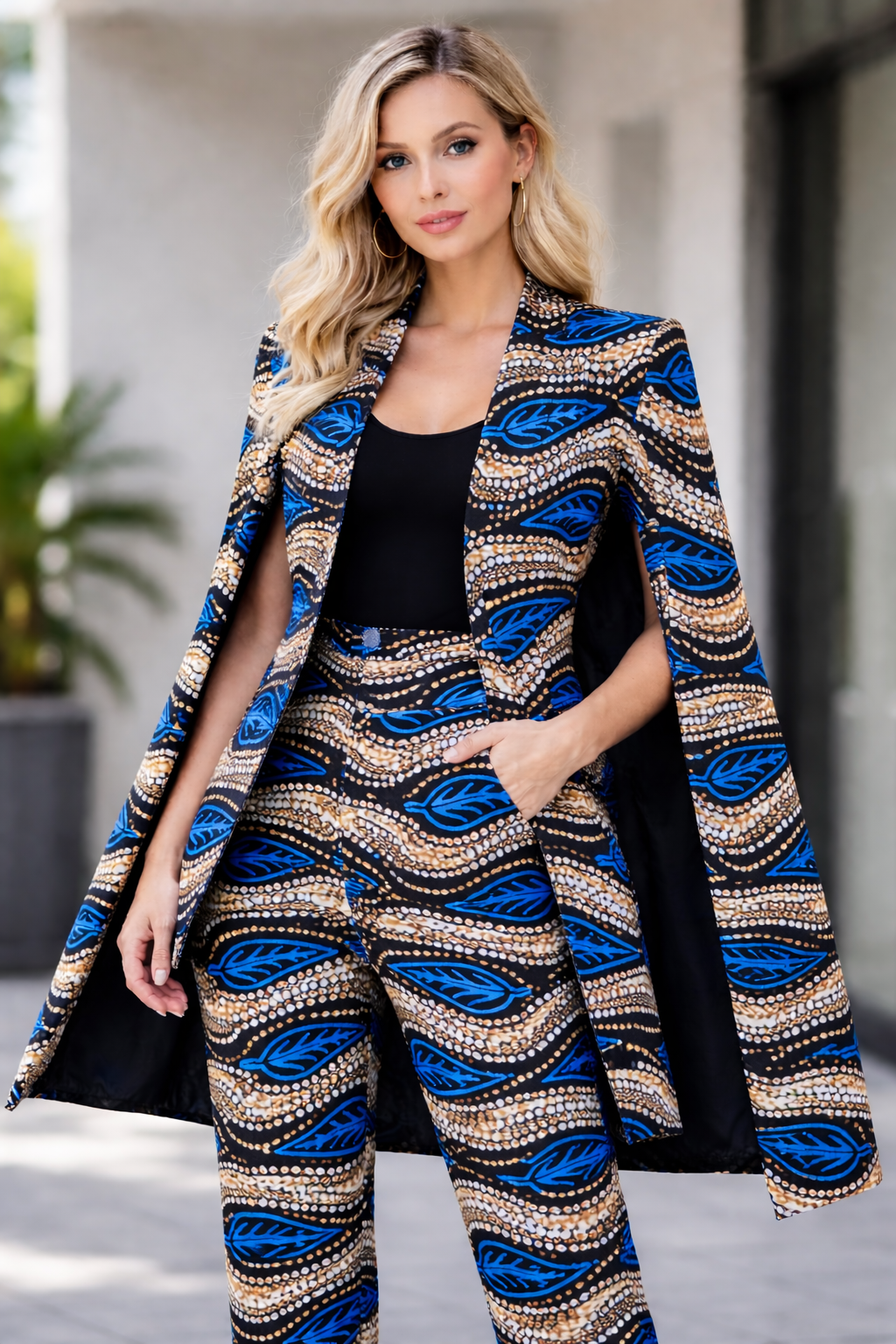 Ensemble Cape réversible & pantalon
