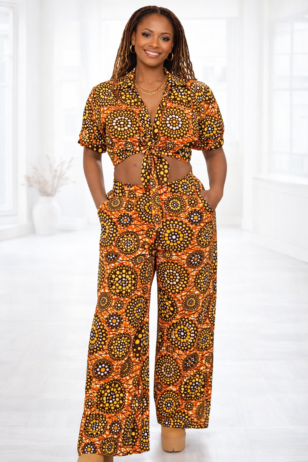 Ensemble Été 100% Coton - Haut & Pantalon